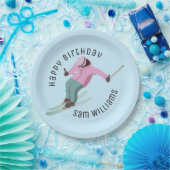 Skiing Papieren Bordje (Feest)