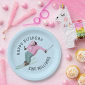 Skiing Papieren Bordje (Feest)