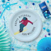 Skiing Papieren Bordje (Feest)