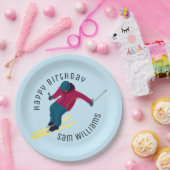 Skiing Papieren Bordje (Feest)