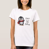 Skiing Penguin T-shirt (Voorkant)