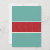 Skiing Penguin Uitnodiging (Achterkant)