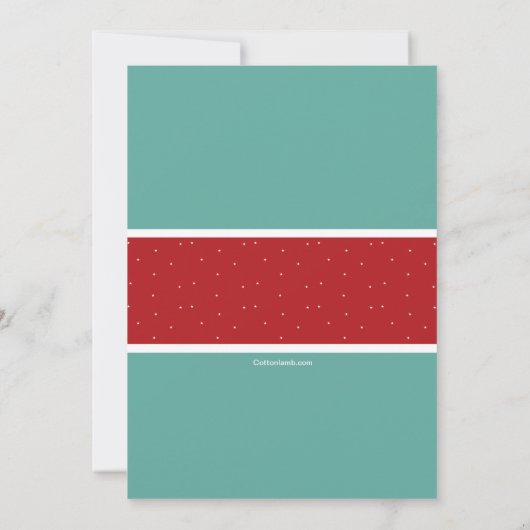 Skiing Penguin Uitnodiging (Achterkant)