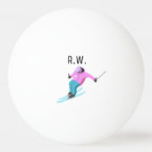 Skiing Pingpongbal (Voorkant)