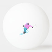 Skiing Pingpongbal (Achterkant)