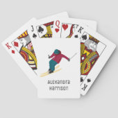 Skiing Pokerkaarten (Achterkant)