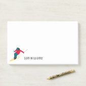 Skiing Post-it® Notes (Op bureau)