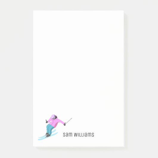 Skiing Post-it® Notes (Voorkant)