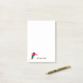 Skiing Post-it® Notes (Op bureau)