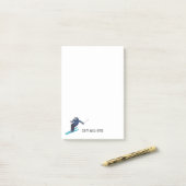 Skiing Post-it® Notes (Op bureau)