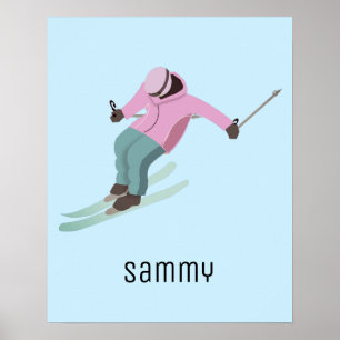 Skiing Poster