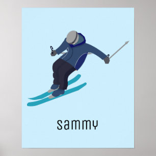Skiing Poster