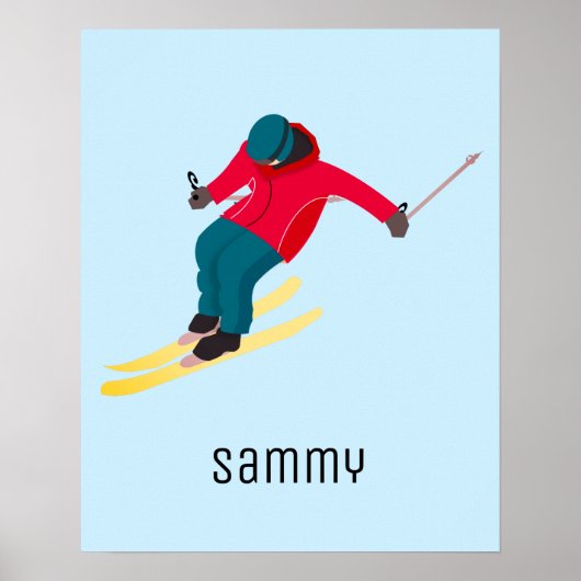Skiing Poster (Voorkant)