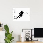 Skiing Poster (Thuiskantoor)