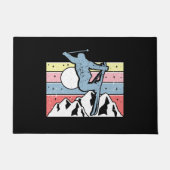 Skiing Retro Deurmat (Voorkant)