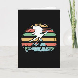 Skiing Retro Kaart