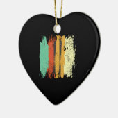 Skiing Retro Ski Keramisch Ornament (Links)