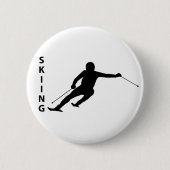 Skiing Ronde Button 5,7 Cm (Voorkant)