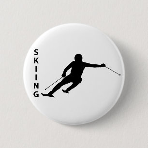 Skiing Ronde Button 5,7 Cm