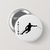 Skiing Ronde Button 5,7 Cm (Voorkant /achterkant)