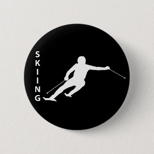 Skiing Ronde Button 5,7 Cm