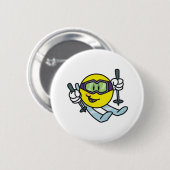 Skiing Ronde Button 5,7 Cm (Voorkant /achterkant)