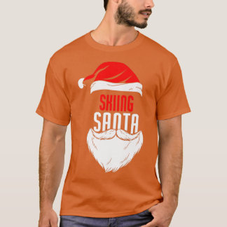 Skiing Santa Claus kerstvakantie - Skiing Skie T-shirt