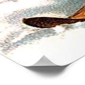 Skiing Santa Claus Poster (Hoek)