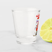 Skiing Santa Shot Glass Shot Glas (Links)