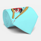 Skiing Santa Stropdas (Opgerold)