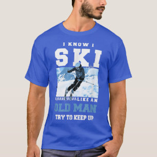 Skiing Sason Family Love Snow Gliding T-shirt
