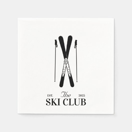 Skiing Servet (Voorkant)
