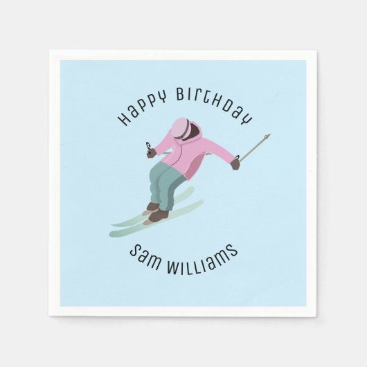 Skiing Servet (Voorkant)