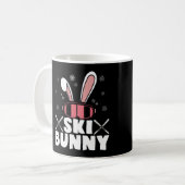 Skiing Ski Bunny Skier Winter Sports Koffiemok (Voorkant links)