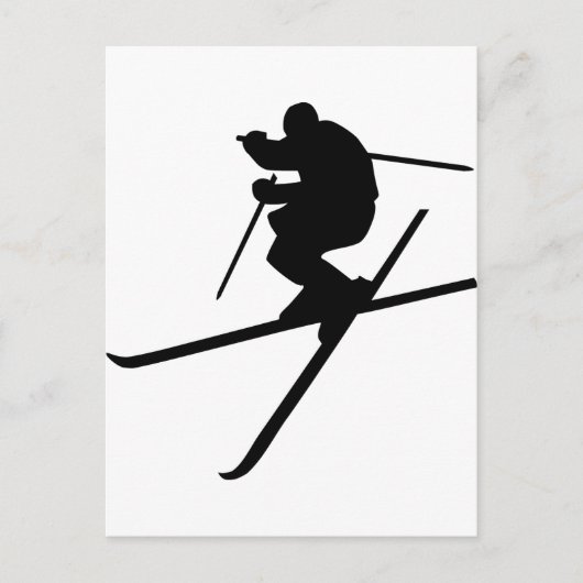Skiing - Ski Freestyle Briefkaart (Voorkant)