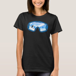 Skiing Ski Goggles Mountains Skier Winter Sports T-shirt