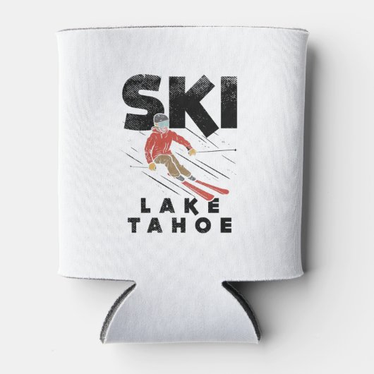 Skiing - Ski Lake Tahoe Blikjeskoeler (Voorkant)
