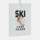 Skiing - Ski Lake Tahoe Glas Ornament (Voorkant Rechts)
