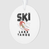Skiing - Ski Lake Tahoe Ornament (voorkant)