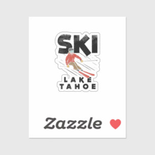 Skiing - Ski Lake Tahoe Sticker