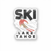 Skiing - Ski Lake Tahoe Sticker (Voorkant)