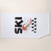 Skiing - Ski Lake Tahoe Strandlaken (Voorkant)