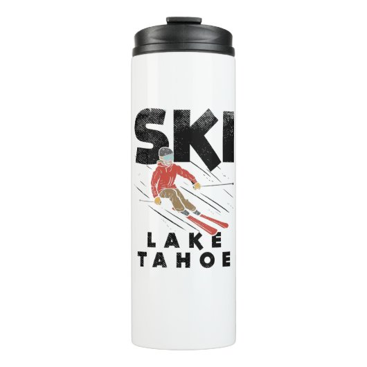 Skiing - Ski Lake Tahoe Thermosbeker (Voorkant)