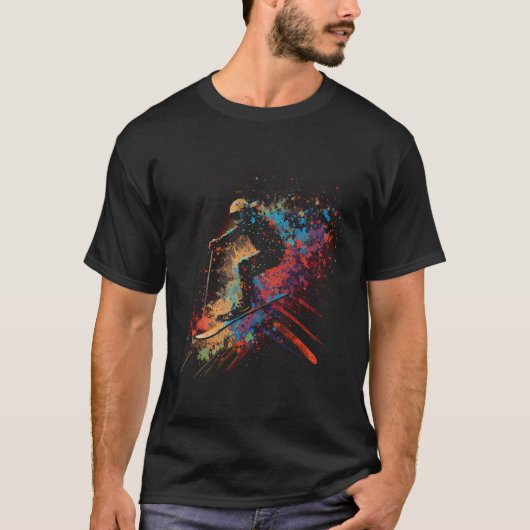 Skiing Ski T-shirt (Voorkant)