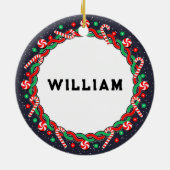 Skiing Skier Holiday Gift Keramisch Ornament (Achterkant)