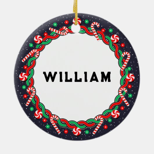 Skiing Skier Holiday Gift Keramisch Ornament (Achterkant)