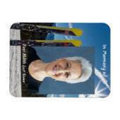 Skiing Skier  Memorial Keepsake  Magneet (Horizontaal)