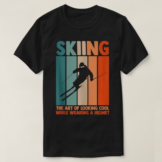 Skiing Skier Ski 3 T-shirt (Design voorkant)