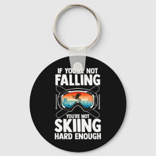 Skiing Skier Ski Sleutelhanger