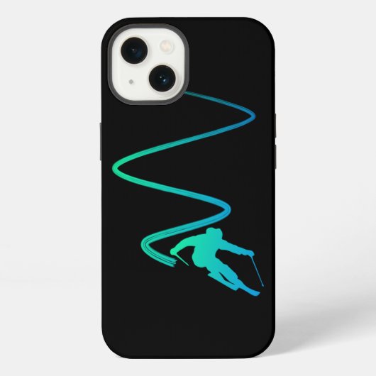 Skiing Skiing Lover iPhone Hoesje (Achterkant)